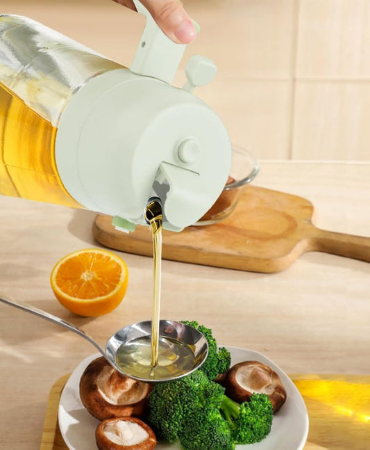 2-in-1 Glass Oil Dispenser and Sprayer