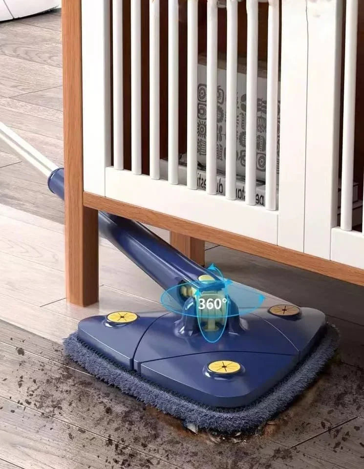 360° Rotatable Adjustable Cleaning Mop Extendable Triangle Mop With Long Handle