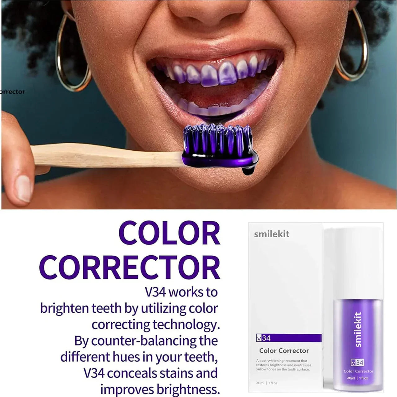 Teeth Tone Transformer: Purple Corrector Toothpaste